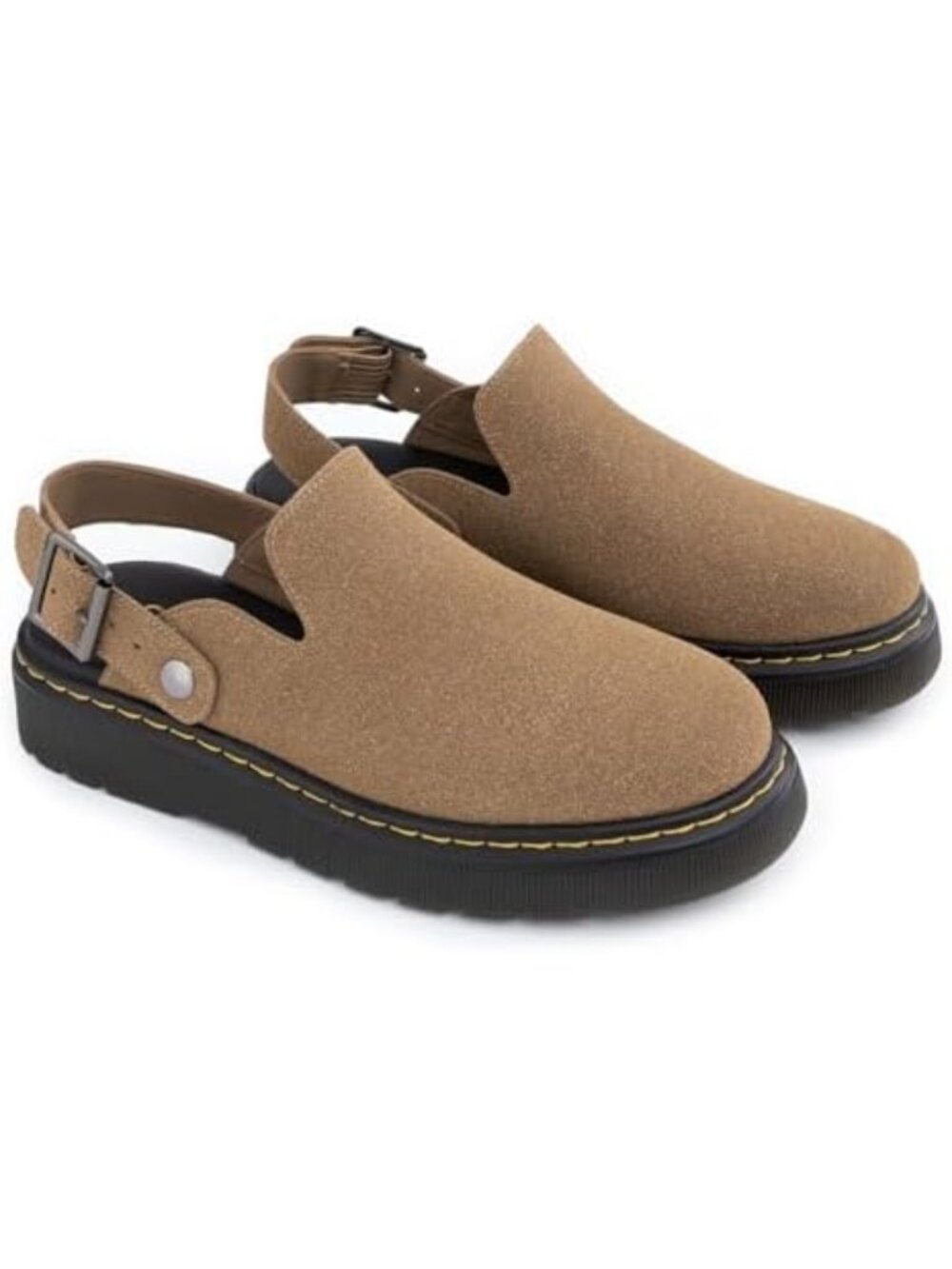 Cozy Women's Slip-On Suede Clogs with Back Strap | Comfortable Casual Footwear - Picture 6 of 6